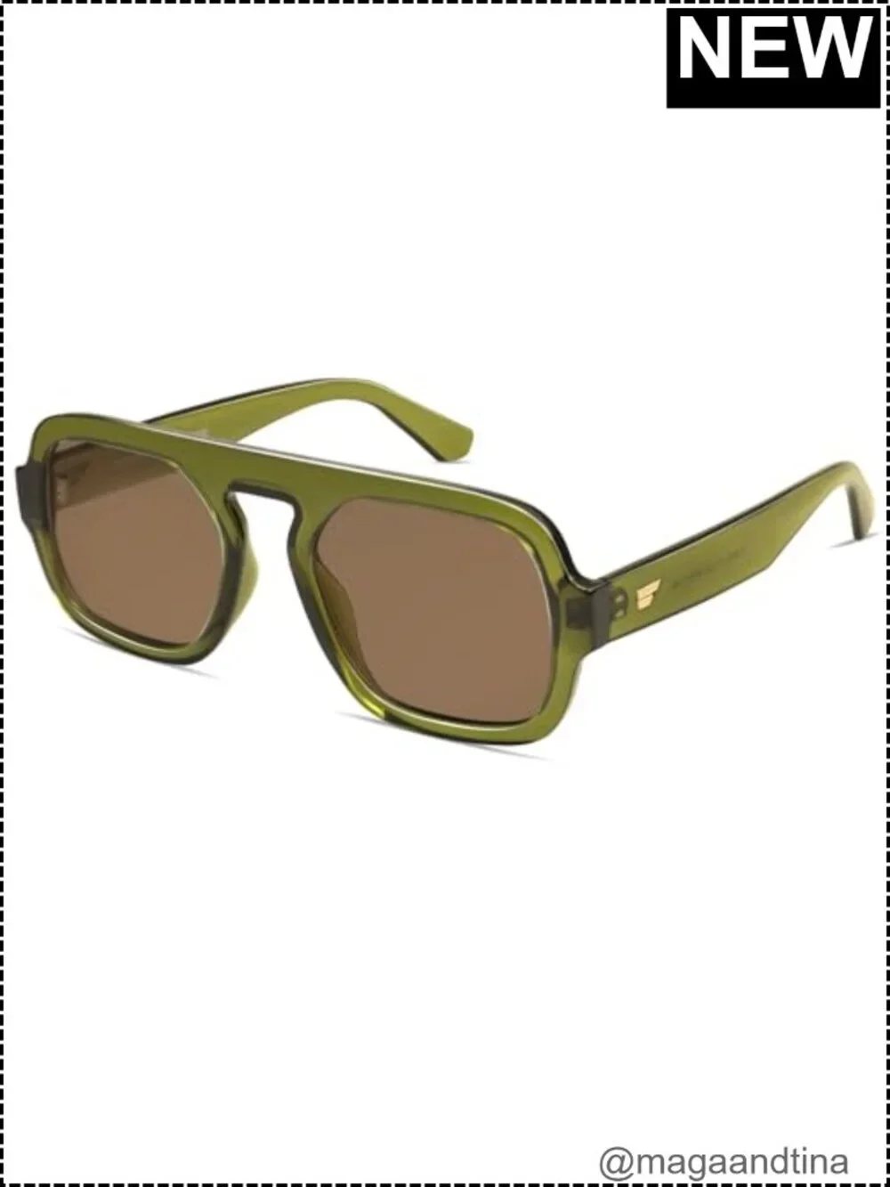 Retro Square Aviator Sunglasses UV400 Protection Oversized Frame Unisex